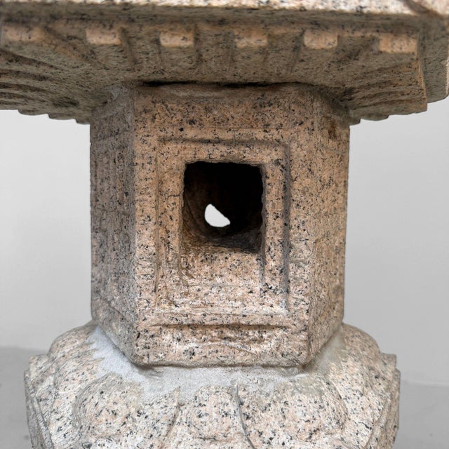 Mid-Century Modern Granite Kasuga Garden Lantern, Japan, 1970s For Sale - Image 3 of 15