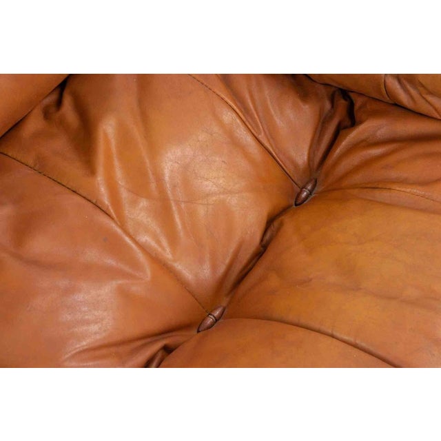 Animal Skin Vintage Leather Armchair by Cobianchi for INSA, Italy, 1970s For Sale - Image 7 of 8