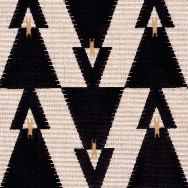 Contemporary Schumacher Kalido Velvet Fabric In Onyx For Sale - Image 3 of 4
