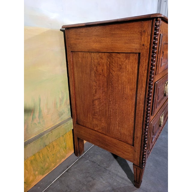 Louis XVI Oak Chest of Drawers For Sale - Image 6 of 13