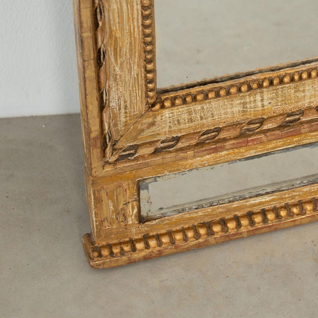 Early 19th Century Gold Gilt Swedish Trumeau Mirror For Sale - Image 10 of 12