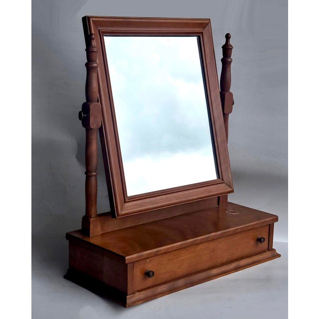 1960s Vintage Ethan Allen Baumritter Shaving/Cheval/Vanity Mirror For Sale - Image 10 of 17