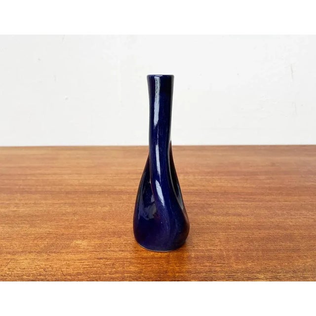 Mid-Century German West German Pottery WGP Vase with Organic Shape, 1960s For Sale - Image 5 of 13