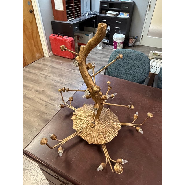 Mid 19th Century Mid 19th Century Murano Glass Chandelier Nenufar Collection For Sale - Image 5 of 7