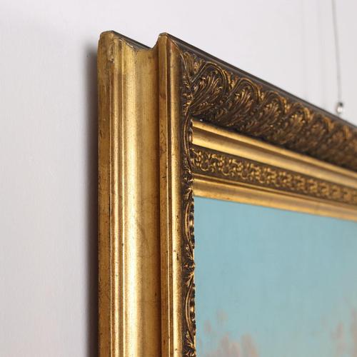 Emilio Donnini, Landscape, Oil on Canvas For Sale - Image 10 of 13