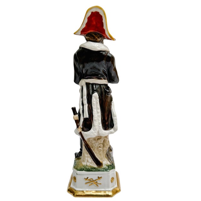 Vintage Italian Porcelain Napoleonic Soldier Figurines by Di Pietro – Set of 3 For Sale - Image 15 of 16