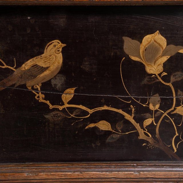 French Napoleon III Jardinière with Floral and Bird Motifs, Second Empire Style, France, Circa 1880 For Sale - Image 3 of 15