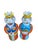 1980s Desimone Italian Ceramic King and Queen Candle Holders For Sale In New York - Image 6 of 8