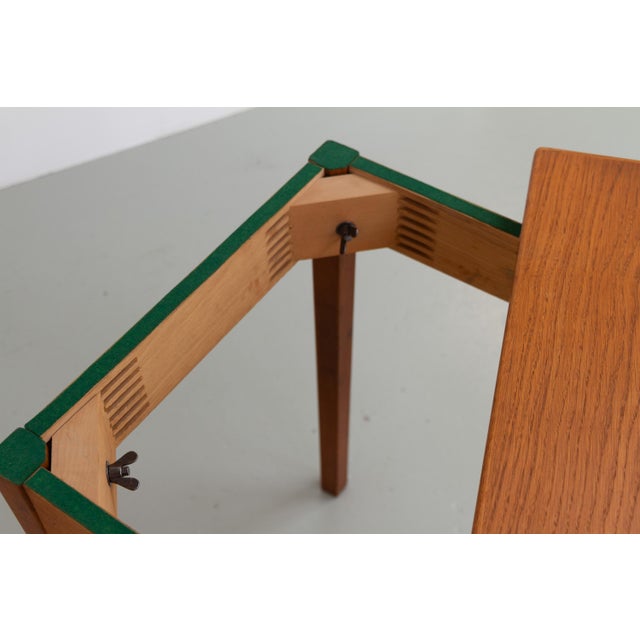 Mid-Century Danish Compact Folding Oak Dining Table attributed to Børge Mogensen, 1950s For Sale - Image 13 of 18