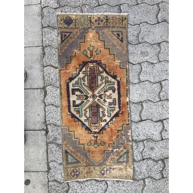 Handmade Turkish Floor Rug For Sale - Image 6 of 6