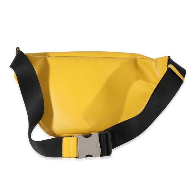 Contemporary Yellow Calfskin FF 1974 Embossed Belt Bag For Sale - Image 3 of 7