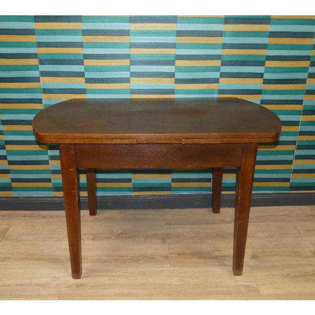 Vintage Extendable Dark Dining Table, 1960s For Sale - Image 17 of 17