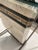 1980s Maitland-Smith Style Tessellated Stone and Iron Sculptural Base Glass Top Side End Table For Sale - Image 10 of 13