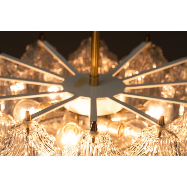 Ice Glass Chandelier from Kalmar Leuchten, 1950s For Sale - Image 14 of 18
