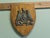 Wall plaque mounted with bronze coat of arms of the city of leeds the bronze is set on a fine walnut shield it is 18”...