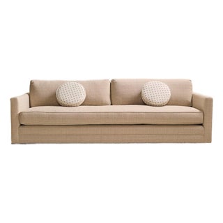 The 1970s Newly Upholstered Wave Sofa For Sale