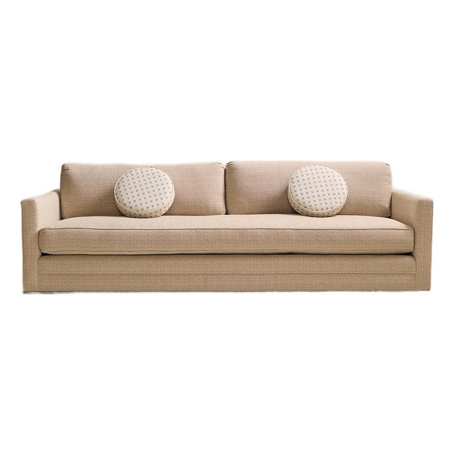 The 1970s Newly Upholstered Wave Sofa For Sale
