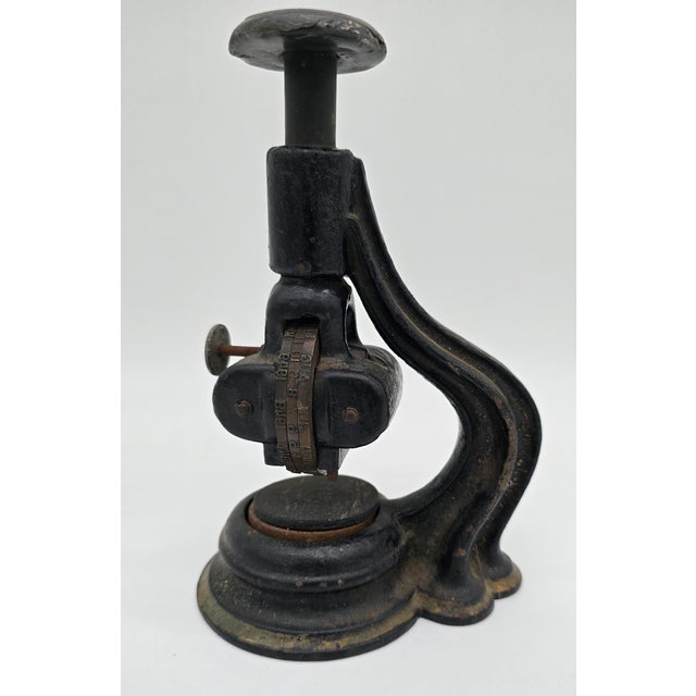 Description: Stamp has years 1941 through 1952 Cast iron with brass date wheel Date can be adjusted with month, day and...