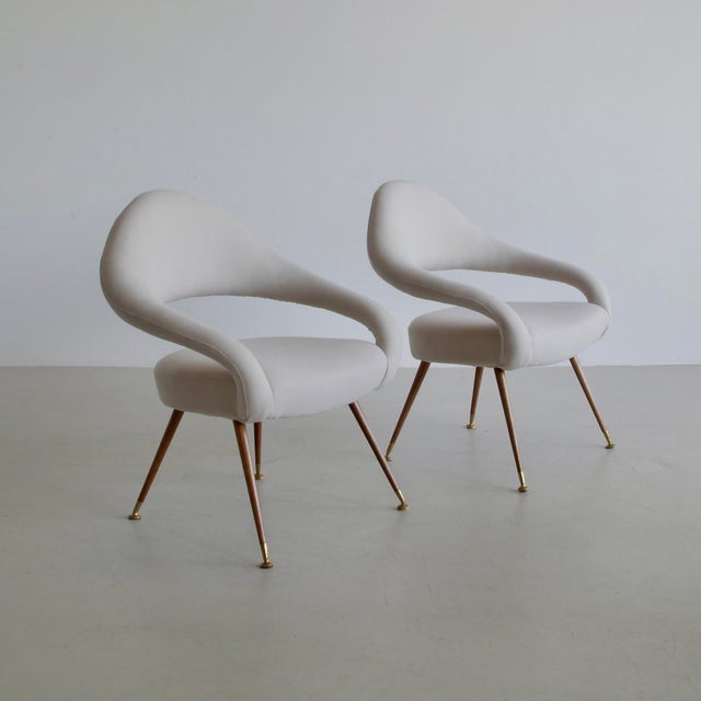55P Armchairs by Gastone Rinaldi for Rima, 1950s, Set of 2 For Sale - Image 10 of 10