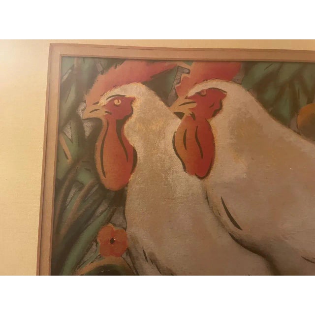 Georges Manzana-Pissarro, Les Coqs, 1920s-1940s, Stencil Print For Sale - Image 8 of 13