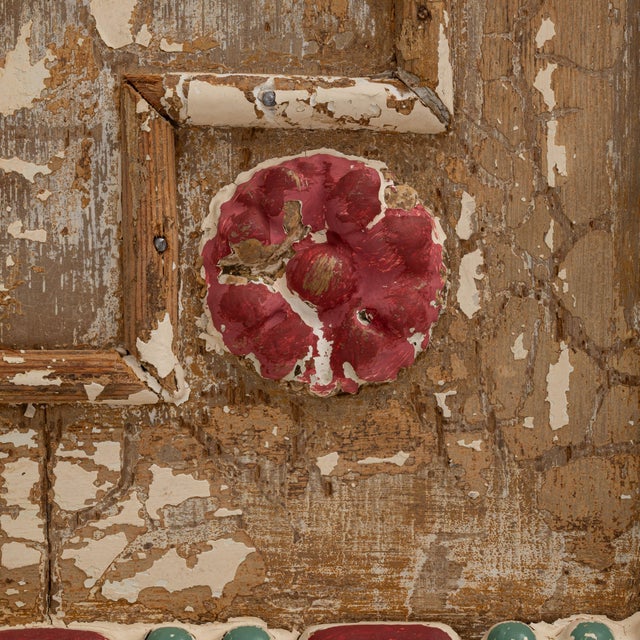 Brown 19th Century French Wood Patinated Door With Mirror For Sale - Image 8 of 18