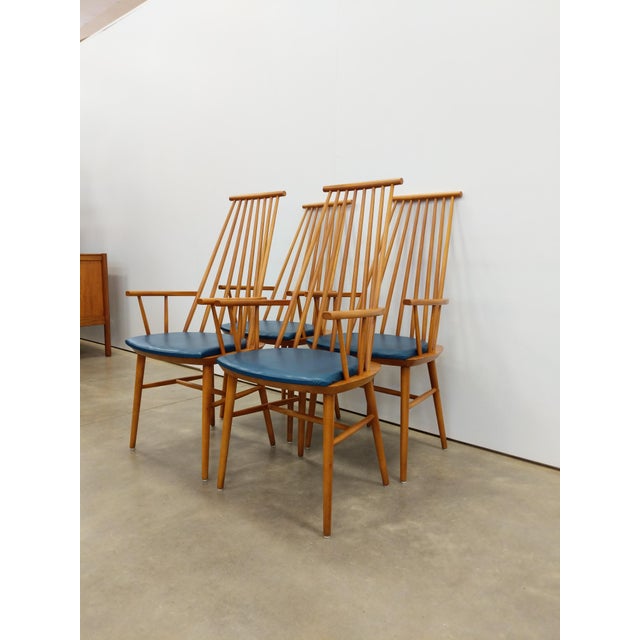 Mid-Century Modern Set of 4 Vintage Danish Modern Armchairs For Sale - Image 3 of 8