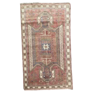 Vintage Faded Turkish Rug