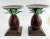 Late 20th Century Vintage Large Pineapple Palm Taper or Pillar Candleholders - a Pair For Sale - Image 5 of 9