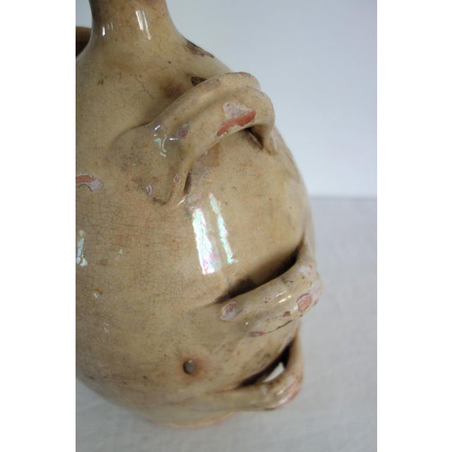 19th Century Glazed Terracotta Jug, Provence For Sale - Image 6 of 16