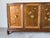 Hollywood Regency Vintage Renzo Rutili-Style Asian Inspired Walnut Sideboard With Hand-Painted Floral Doors For Sale - Image 3 of 12
