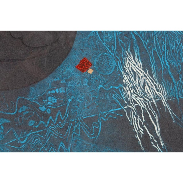 Lebadang Abstract Work on Paper "Memoire D'Un Dieu Sacre" For Sale - Image 4 of 7