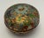 1950s Vintage Champleve’ Enameled Round Trinket Box For Sale - Image 9 of 11