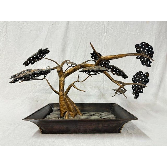 Brass Mid Century Brass Tree Sculpture by Jaqui of California For Sale - Image 8 of 12