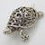 Vintage Italian Handmade Genuine Silver Perforated Turtle Figurine Miniature For Sale - Image 4 of 12