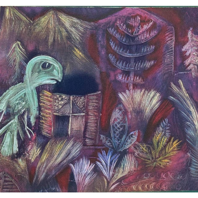 Mid-Century Modern Paul Klee Tropical Twilight Lithograph 1946 Limited Edition Coa Custom Frame For Sale - Image 3 of 6