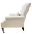 Pearl White Bouclé Chaise Lounge Chair With Matching Ottoman and Kidney Pillow For Sale In Los Angeles - Image 6 of 10