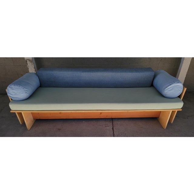One-of-A-Kind custom designed and built sofa / daybed. Made of plywood and Douglas Fir. Inspired and in the style of...