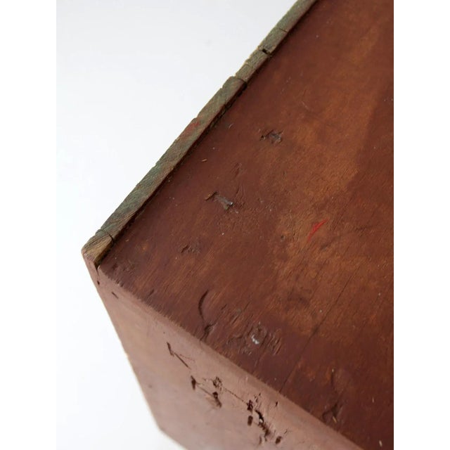 Brown Antique Primitive Cupboard Cabinet For Sale - Image 8 of 13