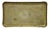 Vintage Moroccan Middle Eastern Solid Brass Rectangular Engraved Tray Top For Sale
