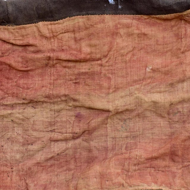 Terra Cotta Early 20th Century Kuba Royal Appliquéd Raffia Textile 60x26 Inch Sidley Collection For Sale - Image 8 of 8