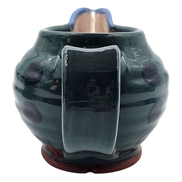 Gillian McMillan Avix Kookaburra Jug and Sugar Bowl Pair Signed Earthenware Studio Pottery 2008 For Sale - Image 14 of 14