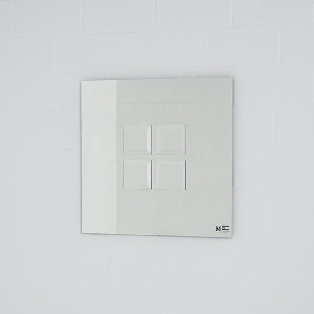 Glass Square Mirror by Michel Martens, 1960s For Sale - Image 7 of 18