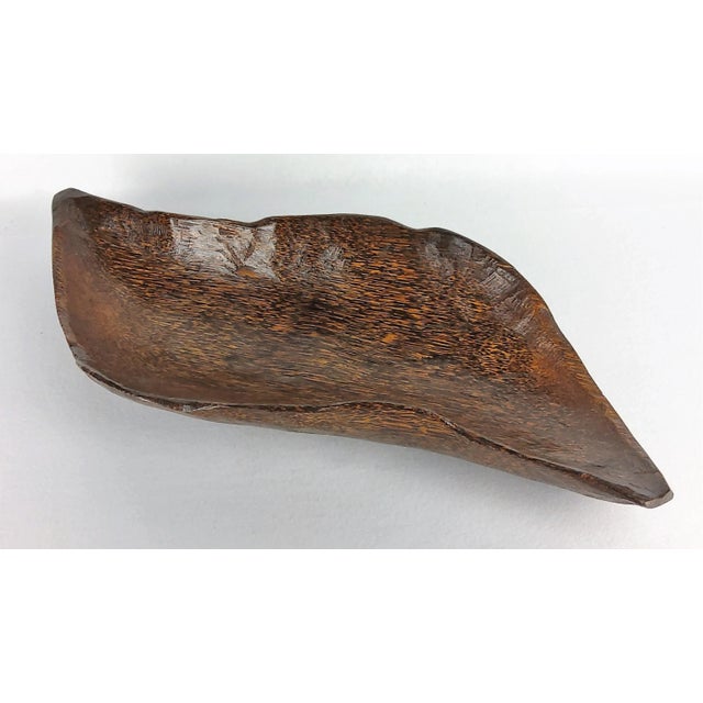 Large Brutalist Carved Palm Bowl, 1960s For Sale - Image 13 of 13