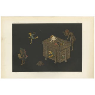 Grotesque Fantasies in Vibrant Detail, 1884, Paper For Sale