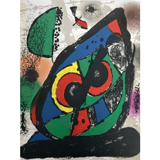 Contemporary 1981 Joan Miro Original Lithograph V4-1 Mourlot For Sale - Image 3 of 3