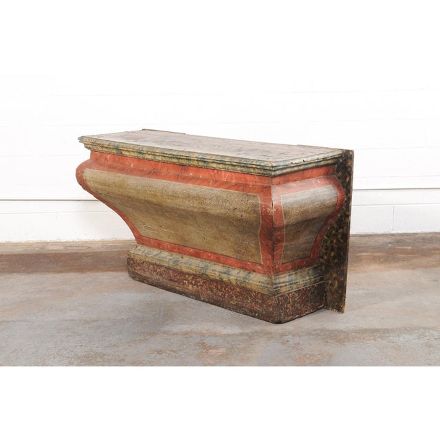 18th C. Brazilian Console With Original Paint For Sale - Image 12 of 13