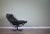 Black Norwegian Leather Swivel Chair from Skoghaug, 1960s For Sale - Image 8 of 12