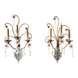 1950s Maison Bagues Wall Sconces - a Pair For Sale