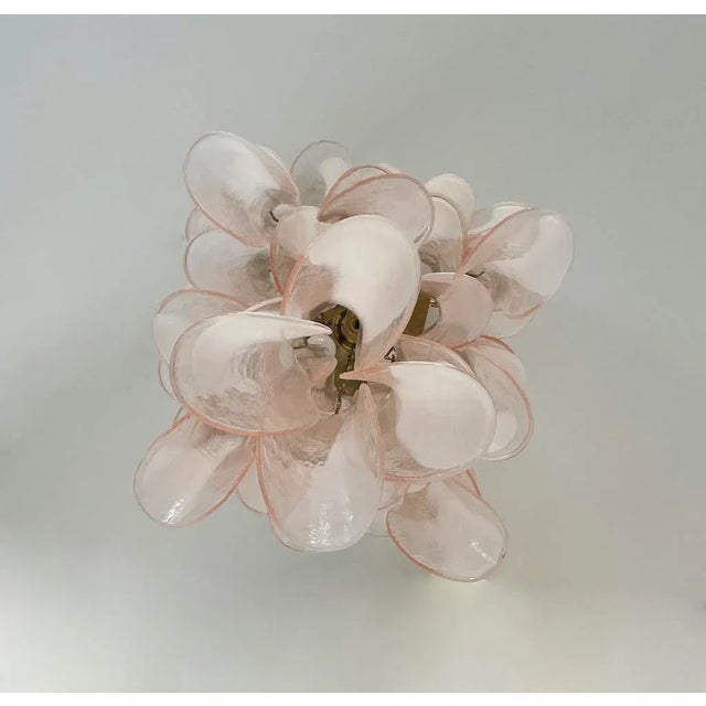 Vintage Pendant Lamp in Pink Murano For Sale - Image 4 of 10