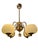Chandelier in Brass and Glass by Taidetakomo Hakkarainen, 1930s For Sale - Image 4 of 13